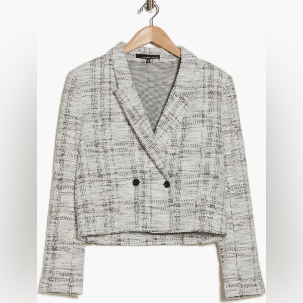 ๐HP๐Amanda & Chelsea Double Breasted Cropped Jacket. Ladies Large. - Picture 3 of 14
